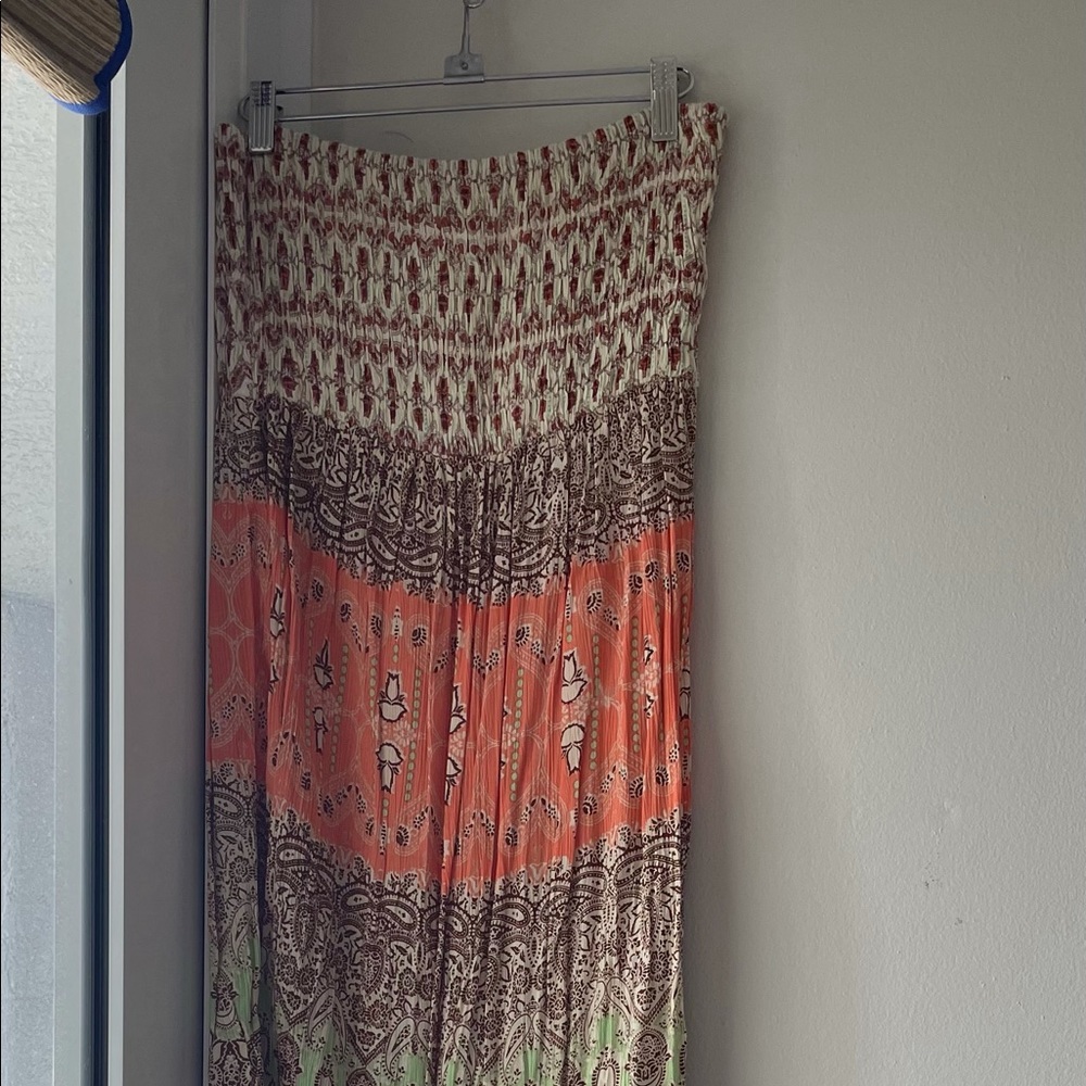 O’NEiLL multi color strapless maxi dress